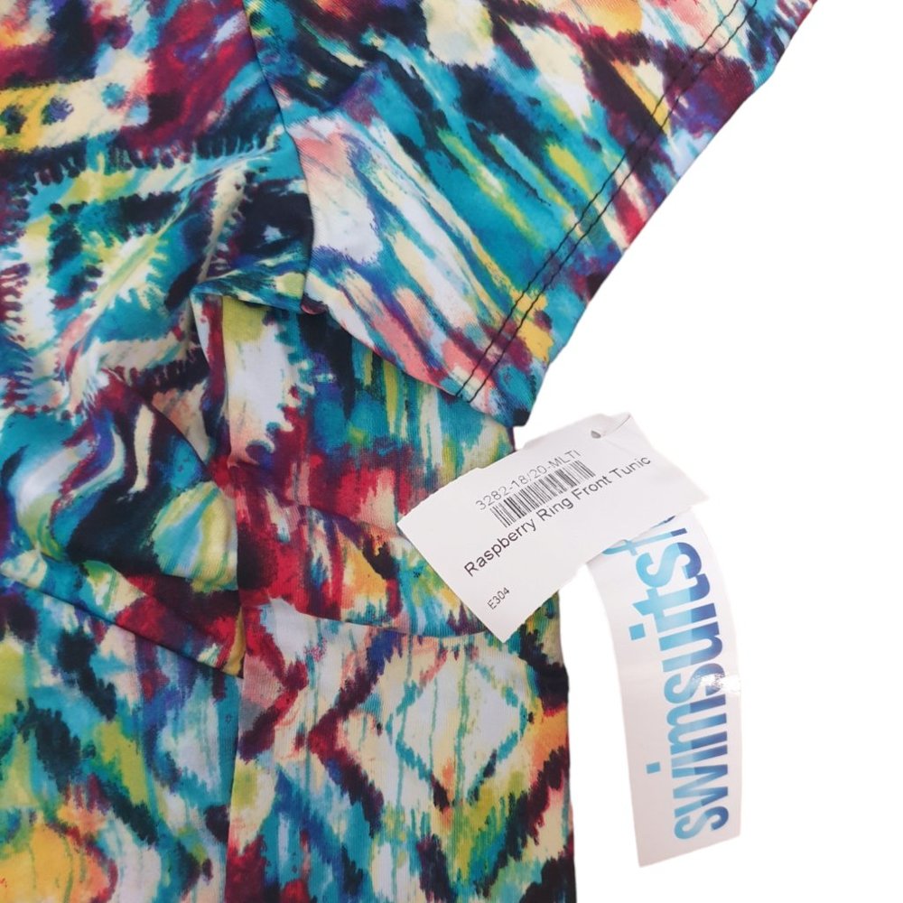 Swimsuits For All Raspberry Ring Front Tunic One … - image 2